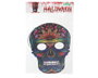 Muerte Mexicana - Máscara de Calavera Colorida con Motivos Florales para Día de los Muertos, Halloween y Disfraces Catrín