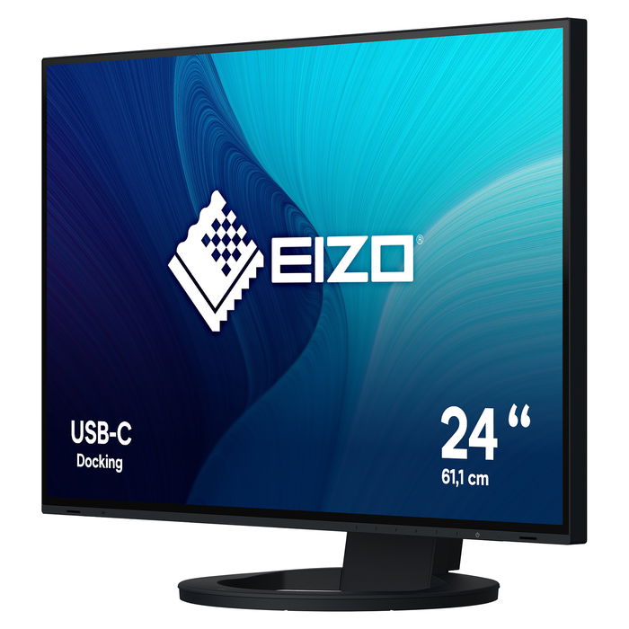 EIZO FlexScan EV2485-BK Monitor 24.1" (61.2 cm) IPS WUXGA 1920x1200 16:10 USB-C 70W HDMI DisplayPort Altavoces