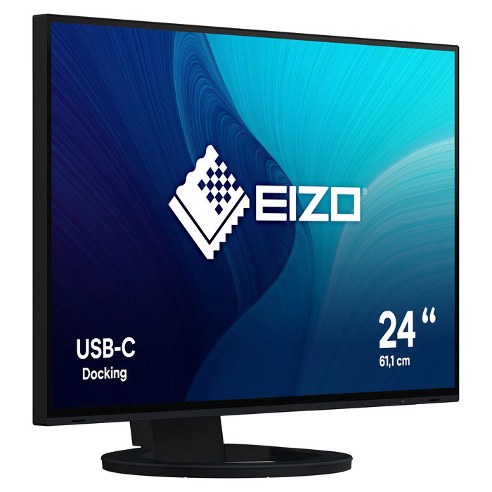 EIZO FlexScan EV2485-BK Monitor 24.1" (61.2 cm) IPS WUXGA 1920x1200 16:10 USB-C 70W HDMI DisplayPort Altavoces