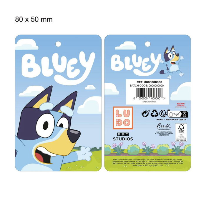 Cerdá Conjunto de 2 Piezas Bluey de Gorro y Guantes
