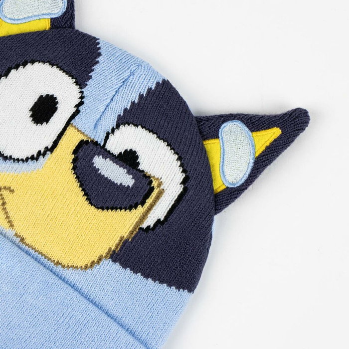 Cerdá Conjunto de 2 Piezas Bluey de Gorro y Guantes