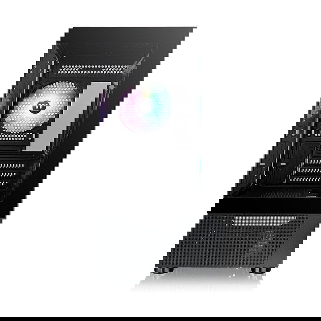 Thermaltake View 170 TG ARGB Black Midi Torre PC Negro Micro ATX Mini-ITX SPCC Vidrio Templado Juego Iluminación