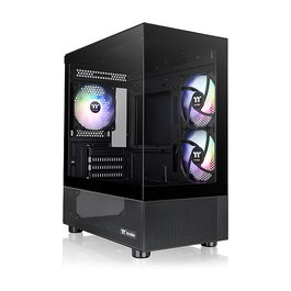 Thermaltake View 170 TG ARGB Black Midi Torre PC Negro Micro ATX Mini-ITX SPCC Vidrio Templado Juego Iluminación
