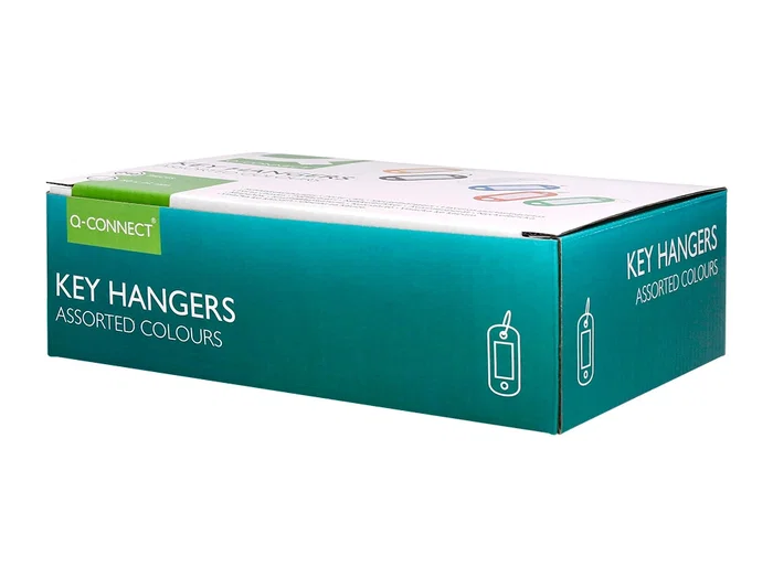 Q-connect Llavero Portaetiquetas Expositor 240 Unidades Colores Surtidos
