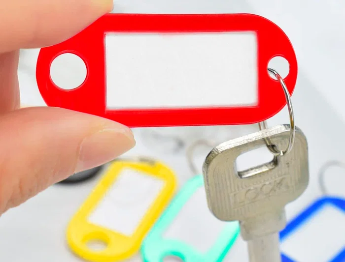 Q-connect Llavero Portaetiquetas Expositor 240 Unidades Colores Surtidos