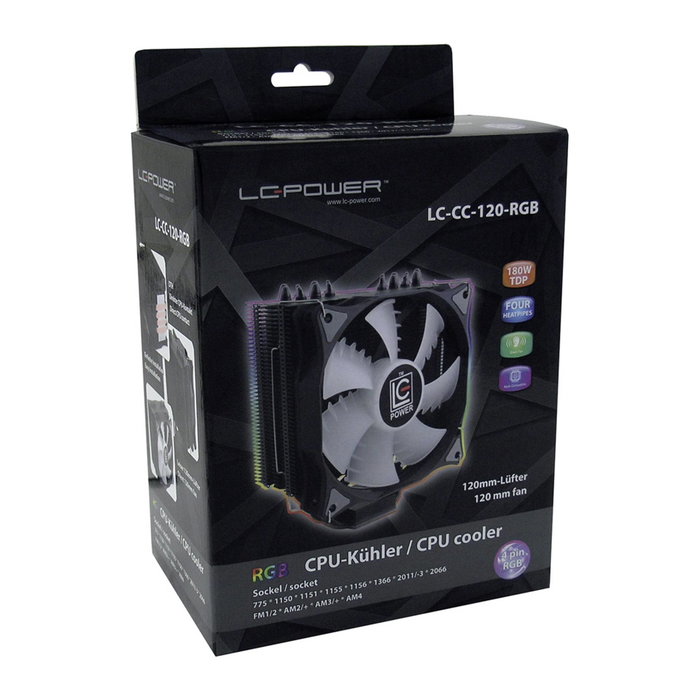 C-Power LC-CC-120-RGB CPU Cooler RGB Black