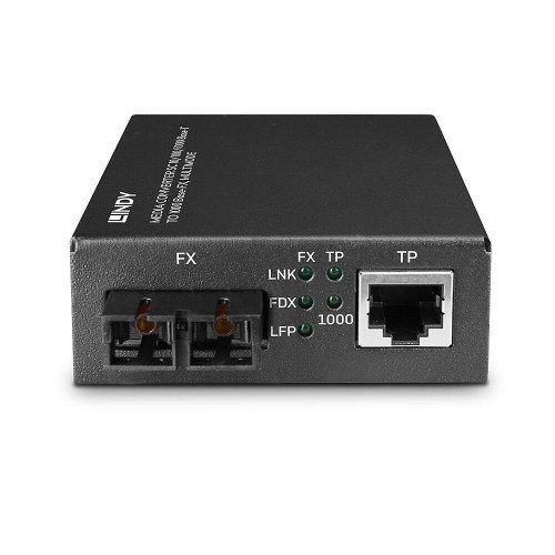 Lindy 25119 Convertidor de medio 850 nm Multimodo Negro