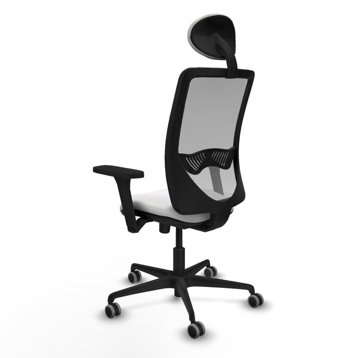 PIQUERAS Y CRESPO Silla de oficina Zulema con Mecanismo Sincro Blanco y Gris PIQUERAS Y CRESPO Silla de oficina Zulema con Mecanismo Sincro Blanco y Gris