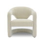 DKD Home Decor 2c24 Sillón Crudo Poliester Boucle 65 x 82 x 66 cm