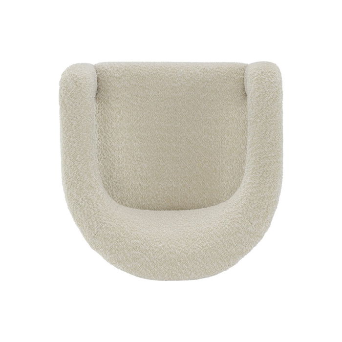 DKD Home Decor 2c24 Sillón Crudo Poliester Boucle 65 x 82 x 66 cm