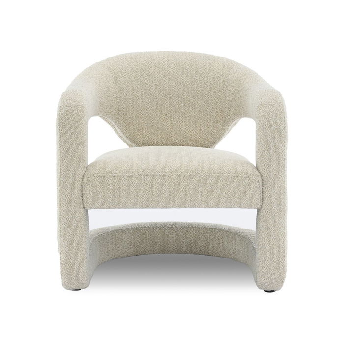 DKD Home Decor 2c24 Sillón Crudo Poliester Boucle 65 x 82 x 66 cm