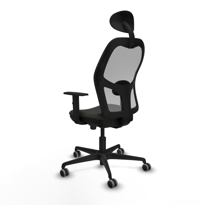 PIQUERAS Y CRESPO Silla de oficina Jorquera con mecanismo Sincro/Traslack Negro/Gris