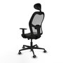 PIQUERAS Y CRESPO Silla de oficina Jorquera con mecanismo Sincro/Traslack Negro/Gris