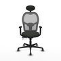PIQUERAS Y CRESPO Silla de oficina Jorquera con mecanismo Sincro/Traslack Negro/Gris