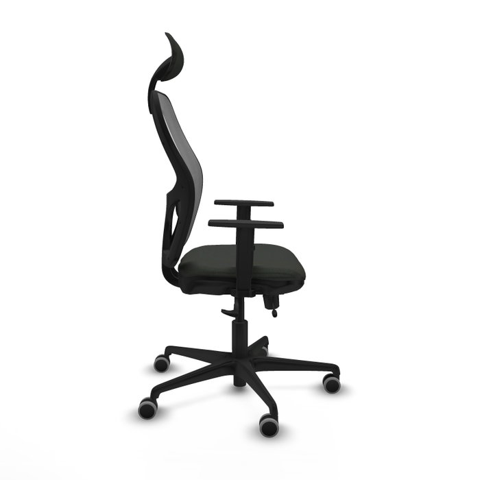 PIQUERAS Y CRESPO Silla de oficina Jorquera con mecanismo Sincro/Traslack Negro/Gris