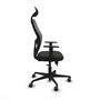 PIQUERAS Y CRESPO Silla de oficina Jorquera con mecanismo Sincro/Traslack Negro/Gris