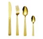 DKD Home Decor Set de Cubertería de 16 Piezas en Acero Inoxidable Dorado