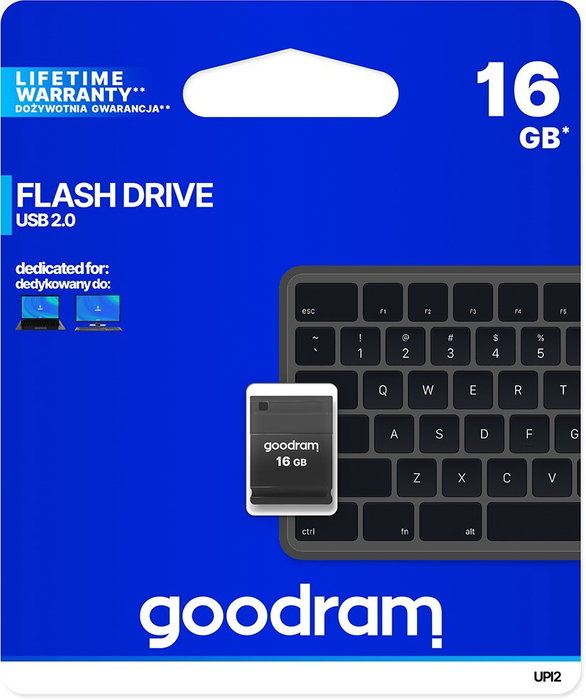 GOODRAM Pendrive UPI2 16GB USB 2.0 negro