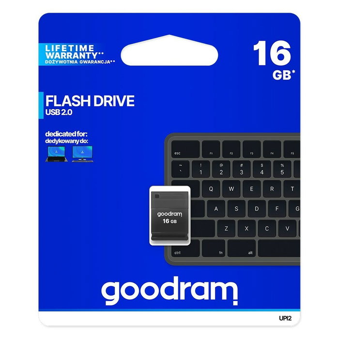 GOODRAM Pendrive UPI2 16GB USB 2.0 negro