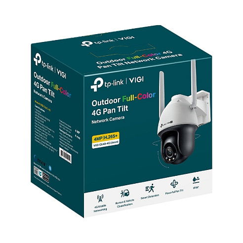 TP-LINK Cámara de Seguridad Exterior 4G VIGI C540-4G(4MM) Blanco/Negro - Cámara de Vigilancia IP con Infrarrojos