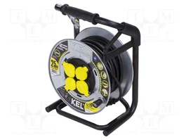 KEL Prolongador de alimentación HEAVY 25m 3G2,5mm2 negro