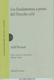 Los fundamentos a priori del derecho civil, Adolf Reinach - COMARES