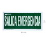 WOLFPACK LINEA PROFESIONAL Cartel Salida de Emergencia 30 x 15 cm