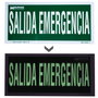 WOLFPACK LINEA PROFESIONAL Cartel Salida de Emergencia 30 x 15 cm