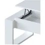 Nova Mesa de centro elevable 105x55x45 cm Melamina blanca MEU8423490266831