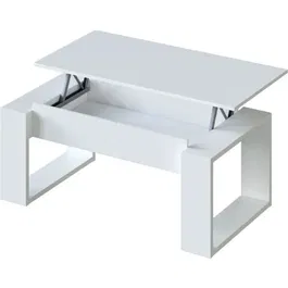 Nova Mesa de centro elevable 105x55x45 cm Melamina blanca MEU8423490266831