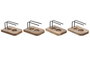 DKD Home Decor Soporte para Incienso de Mango y Hierro Surtido de 4 Unidades