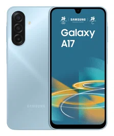 Samsung Galaxy A17 4G Smartphone - 6.7" Super AMOLED, 8GB RAM, 256GB, Triple Cámara 50MP, Batería 5000 mAh, Azul Claro, Dual SIM NanoSIM