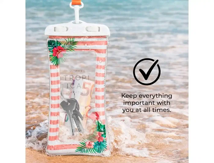 Wondee Funda impermeable para móvil hasta 6.7' Wondee Tropical