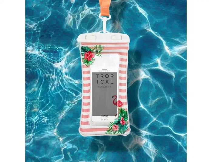 Wondee Funda impermeable para móvil hasta 6.7' Wondee Tropical