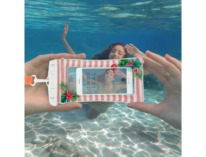 Wondee Funda impermeable para móvil hasta 6.7' Wondee Tropical