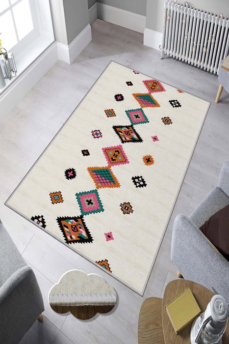 Conceptum Alfombra 60 x 100 cm 100% Poliéster Antibacterial 8 mm Pelo Impresión Digital 3D Conceptum Alfombra 60 x 100 cm 100% Poliéster Antibacterial 8 mm Pelo Impresión Digital 3D
