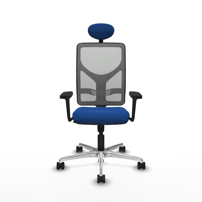 PIQUERAS Y CRESPO Silla de oficina Motilla con mecanismo Sincro, Azul y Gris PIQUERAS Y CRESPO Silla de oficina Motilla con mecanismo Sincro, Azul y Gris