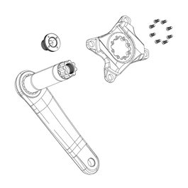 Sram Kit Tornillo Biela Auto-Extractor DUB M18/M30 Negro
