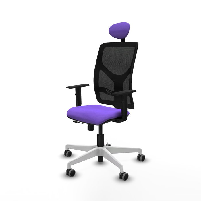 PIQUERAS Y CRESPO Silla de oficina Motilla con mecanismo Sincro/Traslack, Lila y Negro PIQUERAS Y CRESPO Silla de oficina Motilla con mecanismo Sincro/Traslack, Lila y Negro