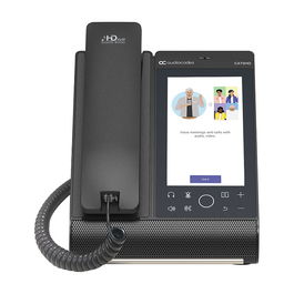 AudioCodes Teléfono IP Teams C470HD Total Touch, pantalla táctil 5.5", Android 9.0, Wi-Fi, Bluetooth 5.0, PoE, color negro