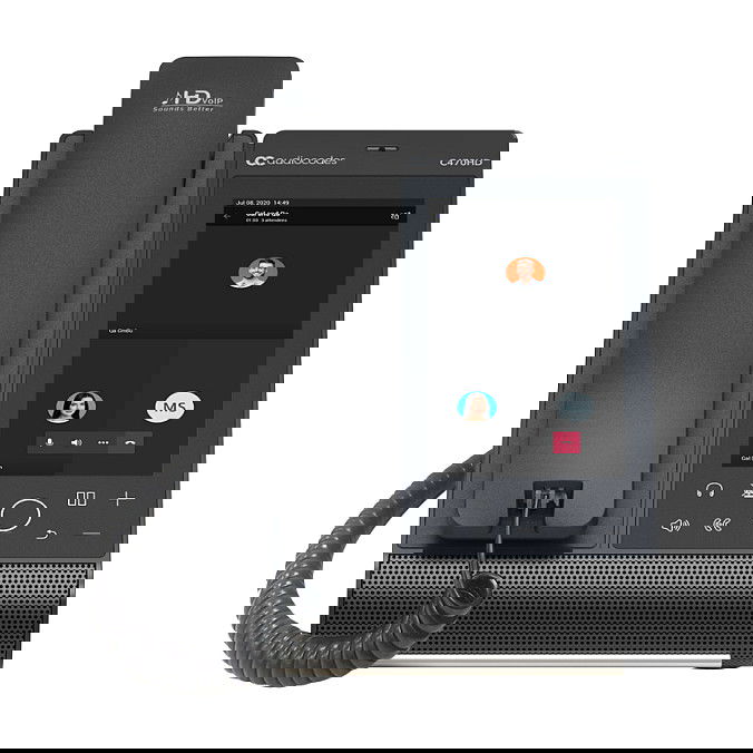 AudioCodes Teléfono IP Teams C470HD Total Touch, pantalla táctil 5.5", Android 9.0, Wi-Fi, Bluetooth 5.0, PoE, color negro