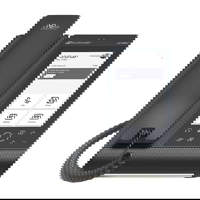 AudioCodes Teléfono IP Teams C470HD Total Touch, pantalla táctil 5.5", Android 9.0, Wi-Fi, Bluetooth 5.0, PoE, color negro