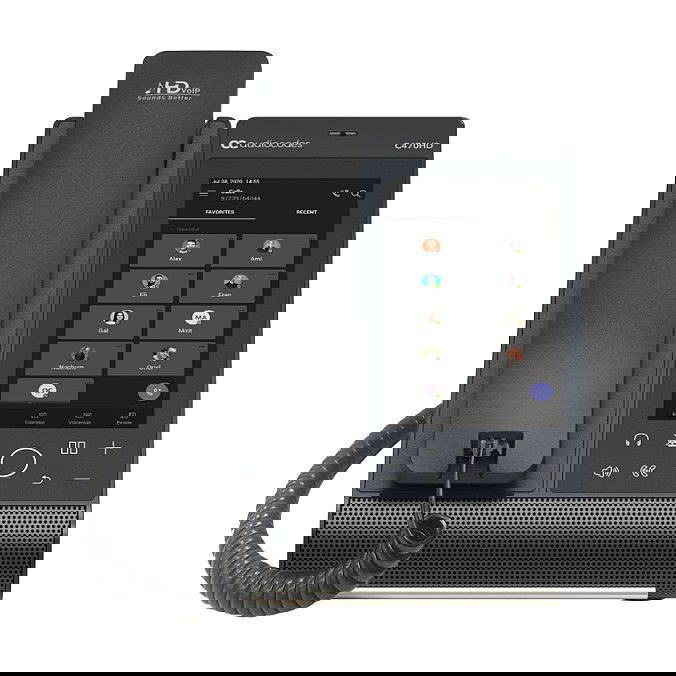 AudioCodes Teléfono IP Teams C470HD Total Touch, pantalla táctil 5.5", Android 9.0, Wi-Fi, Bluetooth 5.0, PoE, color negro