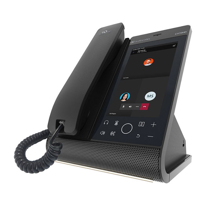 AudioCodes Teléfono IP Teams C470HD Total Touch, pantalla táctil 5.5", Android 9.0, Wi-Fi, Bluetooth 5.0, PoE, color negro