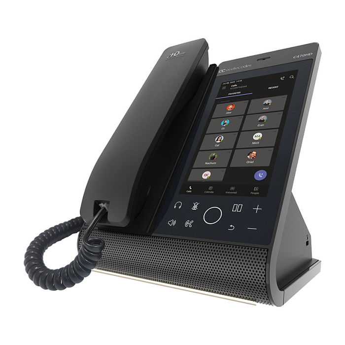 AudioCodes Teléfono IP Teams C470HD Total Touch, pantalla táctil 5.5", Android 9.0, Wi-Fi, Bluetooth 5.0, PoE, color negro