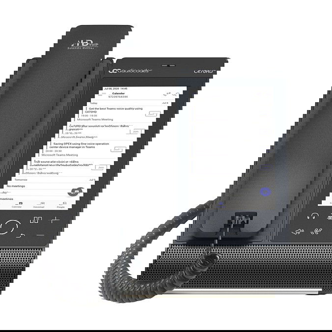 AudioCodes Teléfono IP Teams C470HD Total Touch, pantalla táctil 5.5", Android 9.0, Wi-Fi, Bluetooth 5.0, PoE, color negro