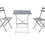 DKD Home Decor Set de 3 Muebles de Metal Verde 60x60x71 cm