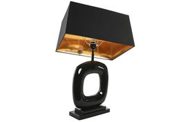 DKD Home Decor Lámpara Sobremesa India lamps 1c25 Negro 50 x 83 x 30 cm
