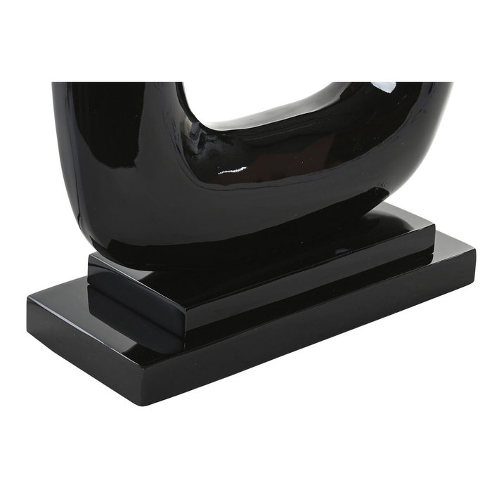 DKD Home Decor Lámpara de Sobremesa en Acero Patinado Negro