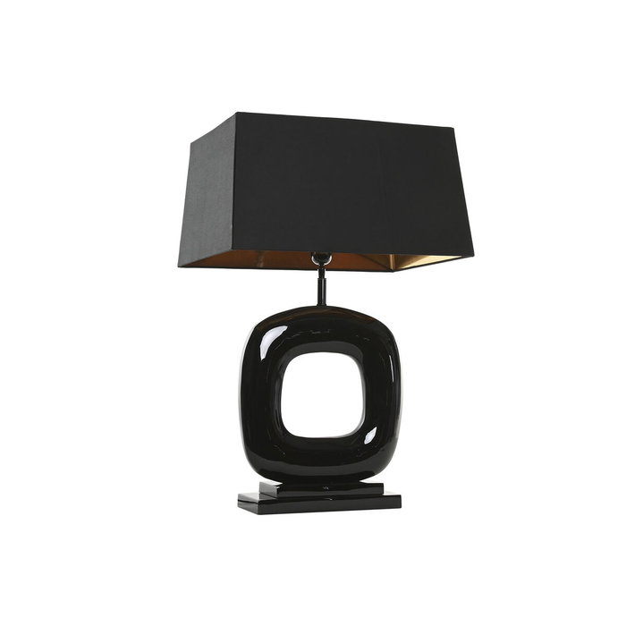 DKD Home Decor Lámpara de Sobremesa en Acero Patinado Negro